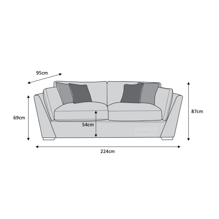 Luxe 3 Seater Sofa