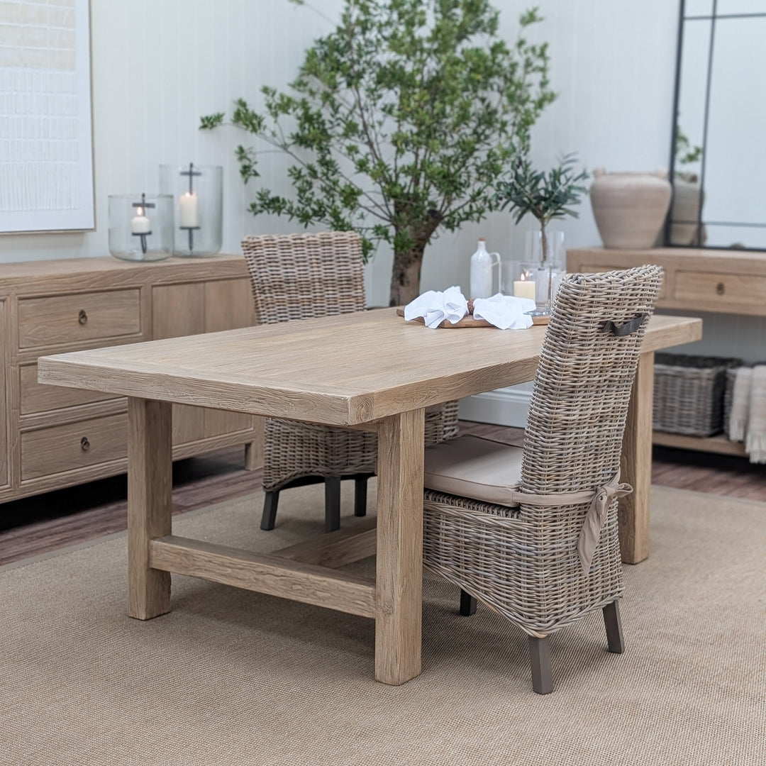 Abingdon Elm Dining Table 200cm