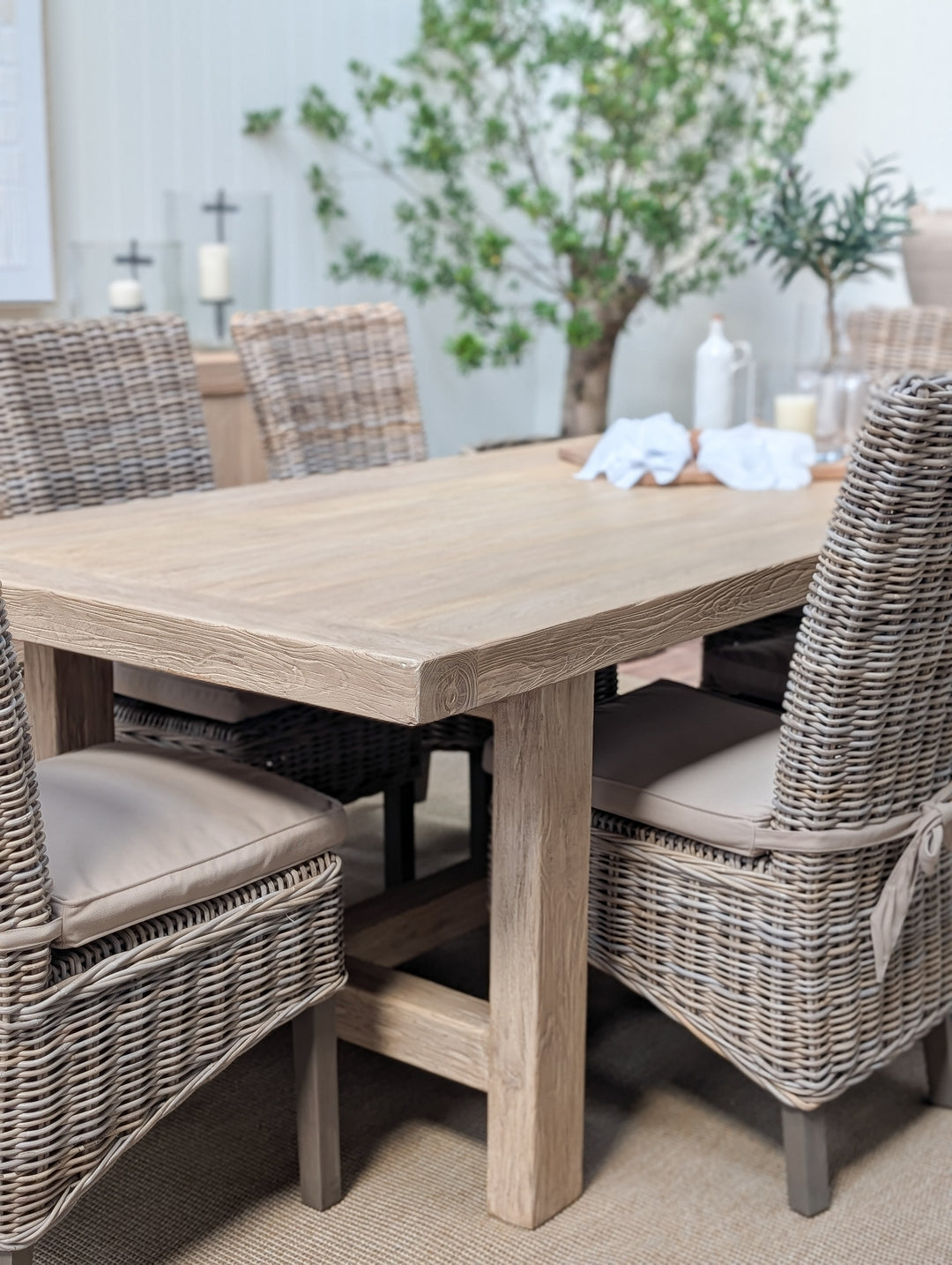 Abingdon Elm Dining Table 200cm