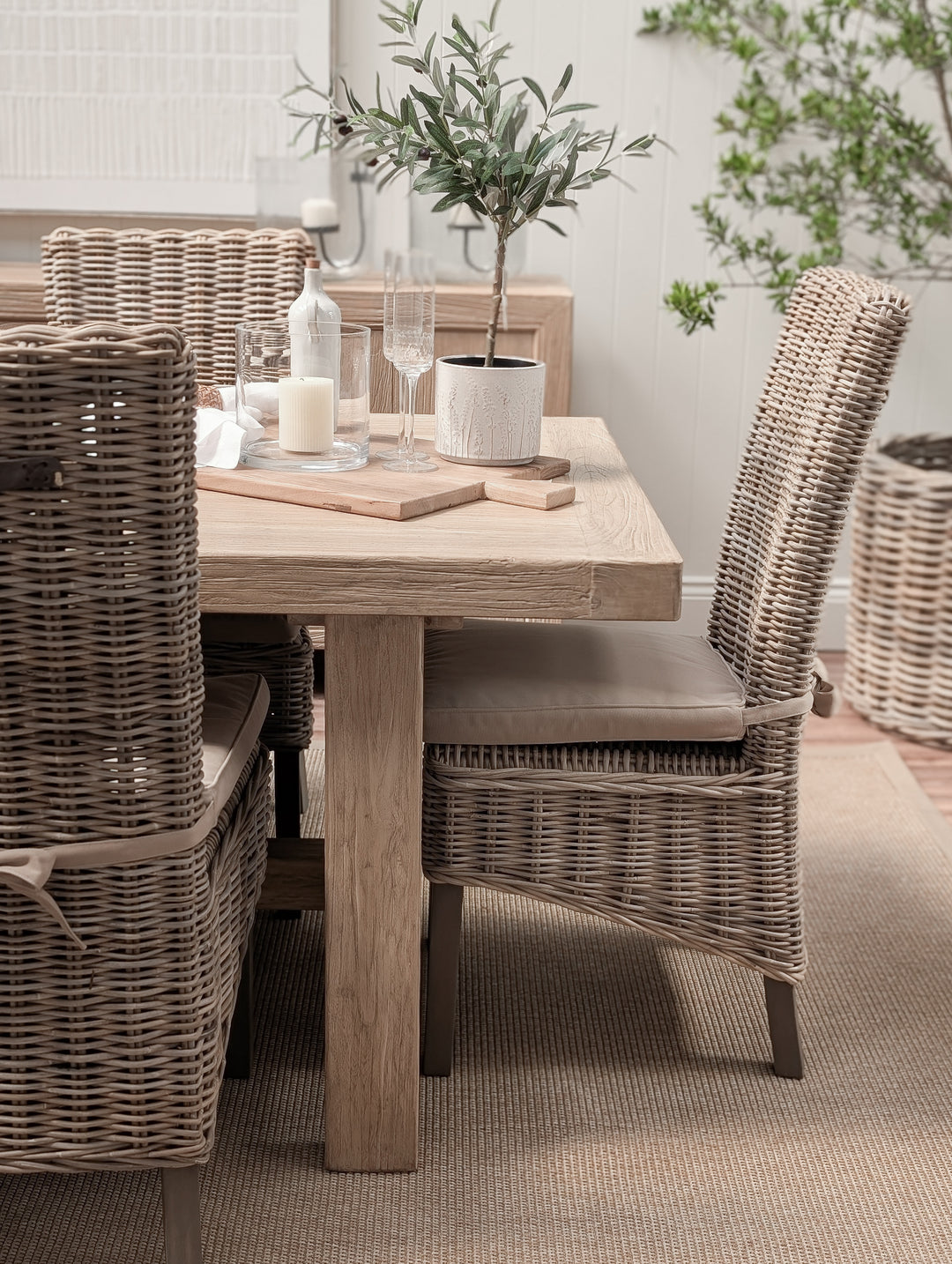Abingdon Elm Dining Table 200cm