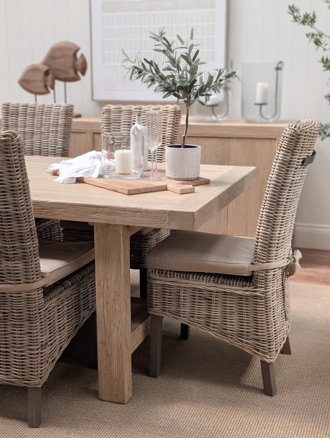 Abingdon Elm Dining Table 200cm