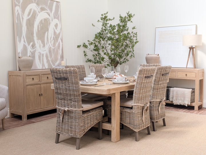 Abingdon Elm Dining Table 200cm