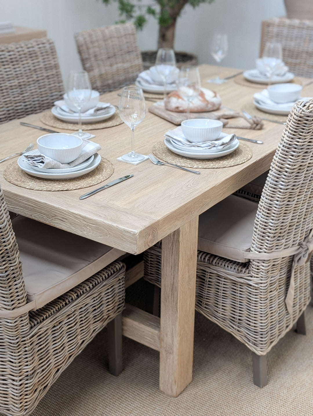 Abingdon Elm Dining Table 200cm
