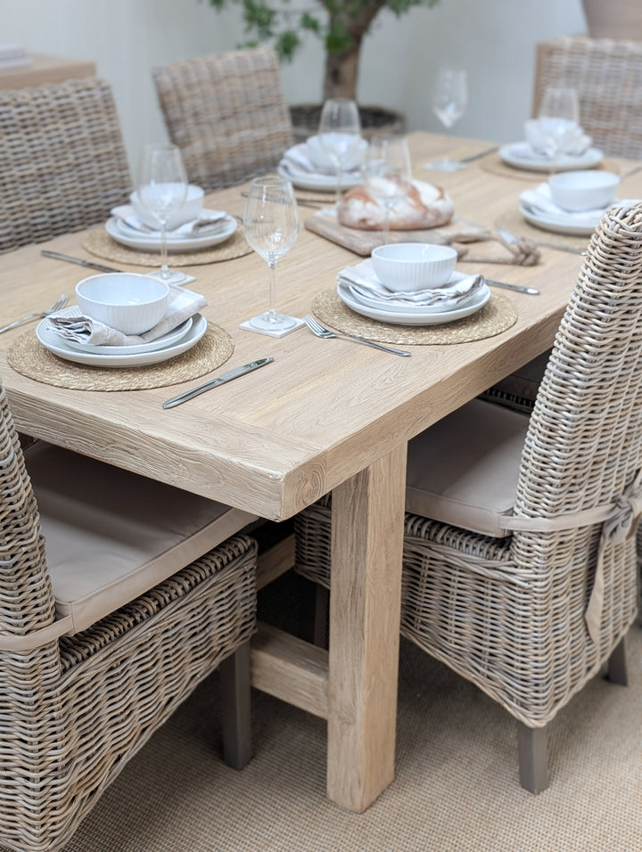 Abingdon Elm Dining Table 200cm