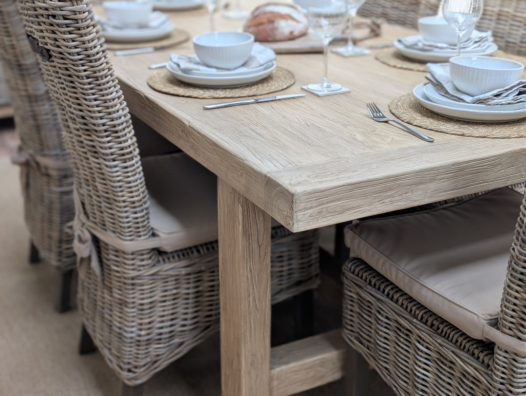 Abingdon Elm Dining Table 200cm