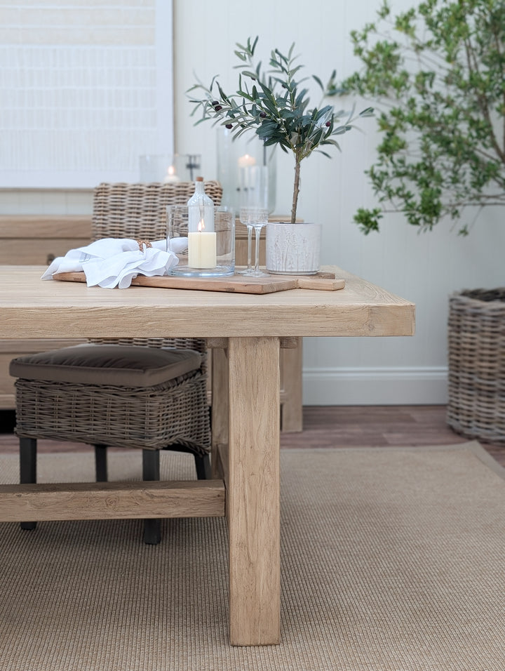 Abingdon Elm Dining Table 200cm