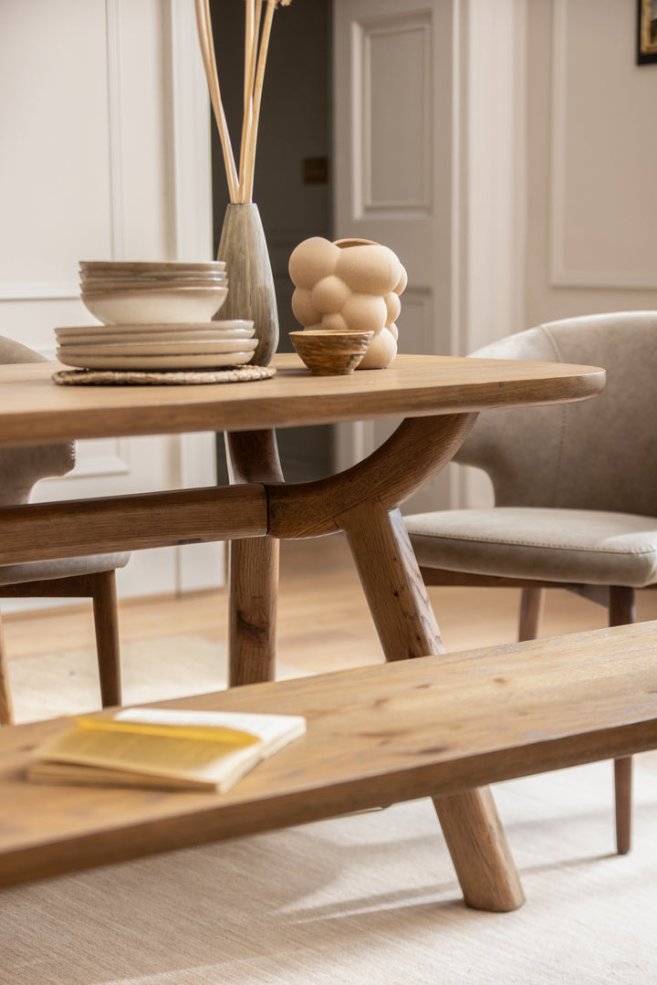 Albany Bench in Oak 220cm