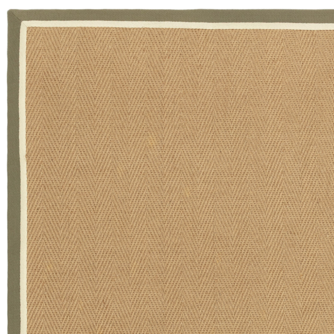 Bordo Jute Rug - Khaki Border