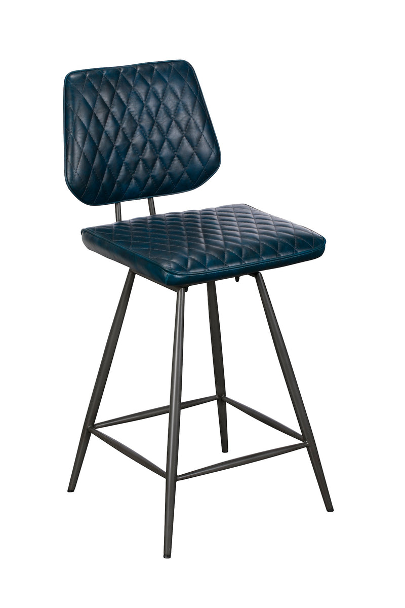 Dennis Bar Stools Dark Blue (Set of Two)