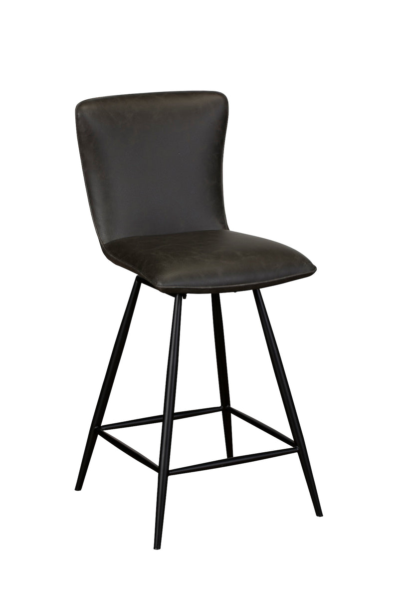 Evie Bar Stools Dark Grey (Set of Two)