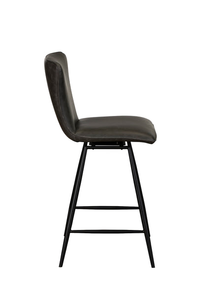 Evie Bar Stools Dark Grey (Set of Two)