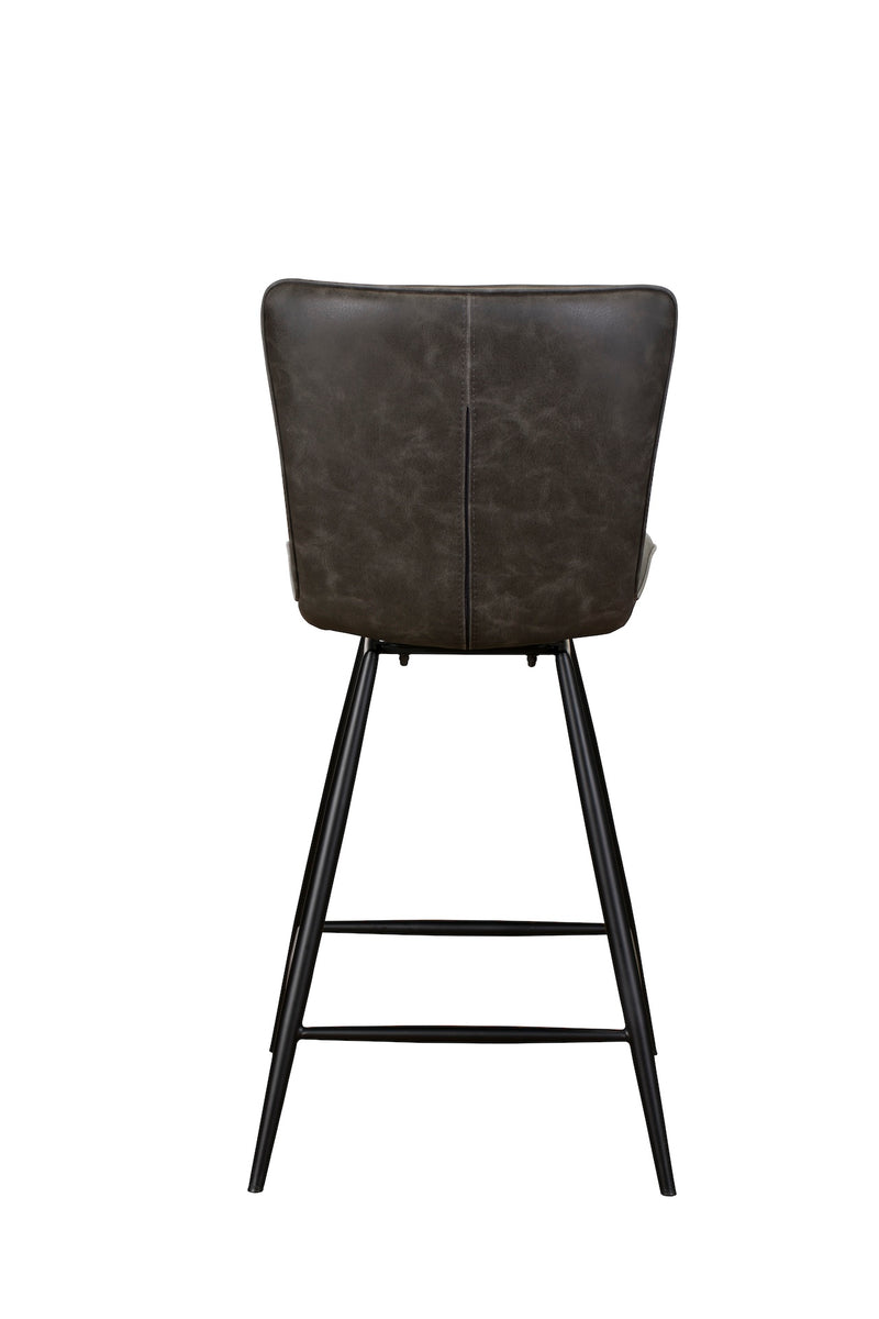 Evie Bar Stools Dark Grey (Set of Two)