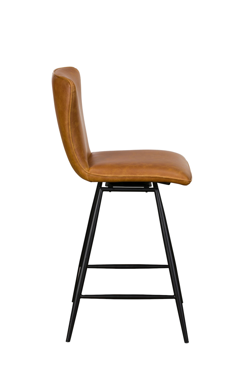 Evie Bar Stools Tan (Set of Two)