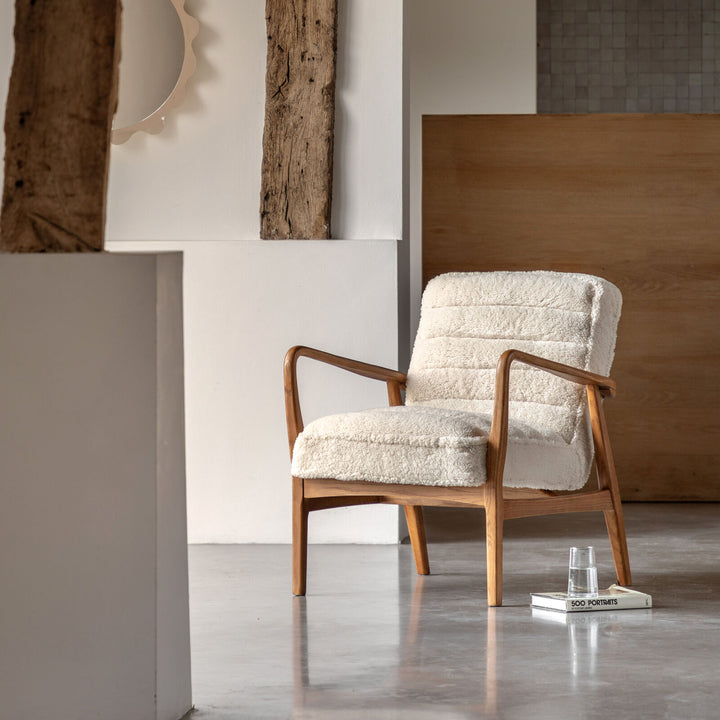 Daria Armchair - Cream Sheepskin