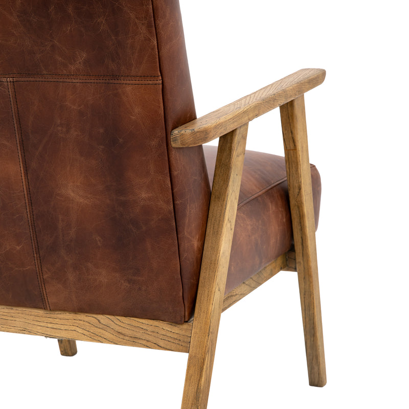 Nyla Armchair - Vintage Brown Leather