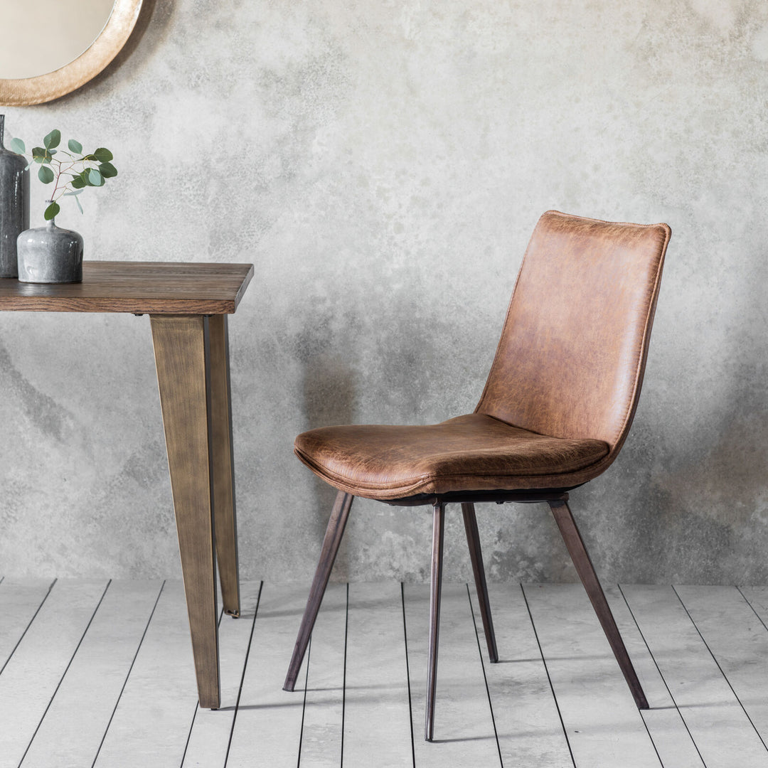 Hatton Dining Chair Brown (Set of Two)