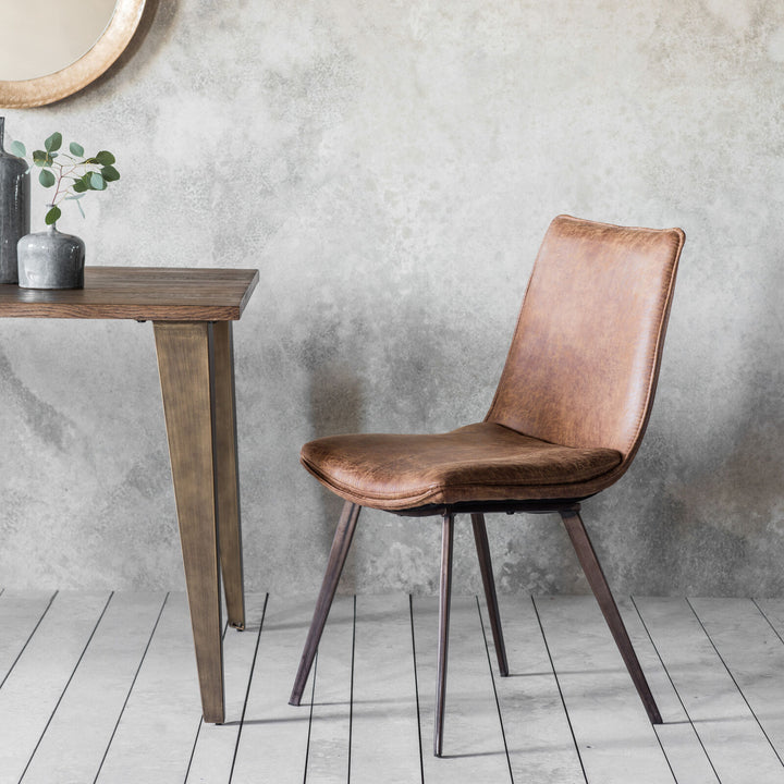 Hatton Dining Chair Brown (Set of Two)