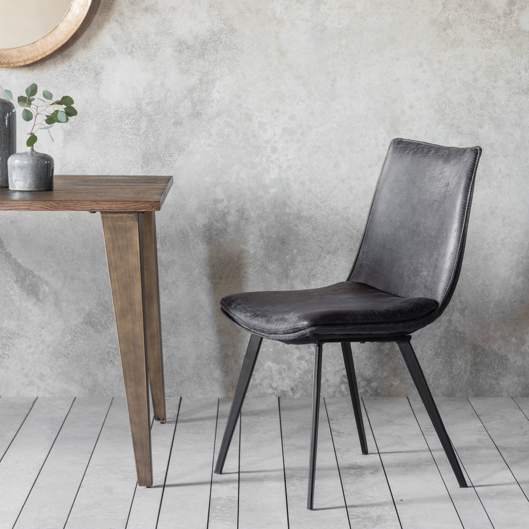 Hatton Dining Chair Grey (Set of Two)