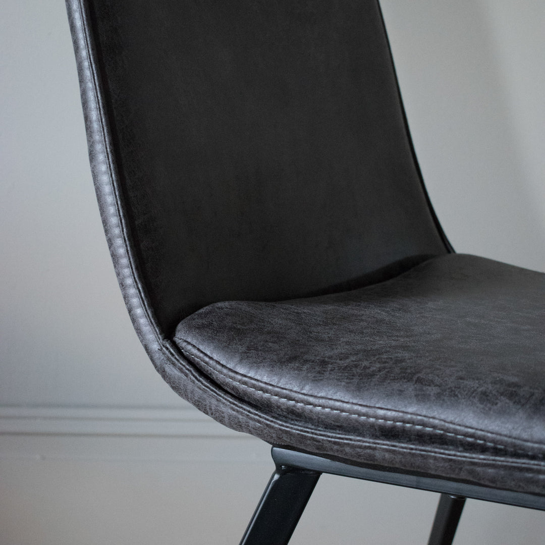 Hatton Dining Chair Grey (Set of Two)