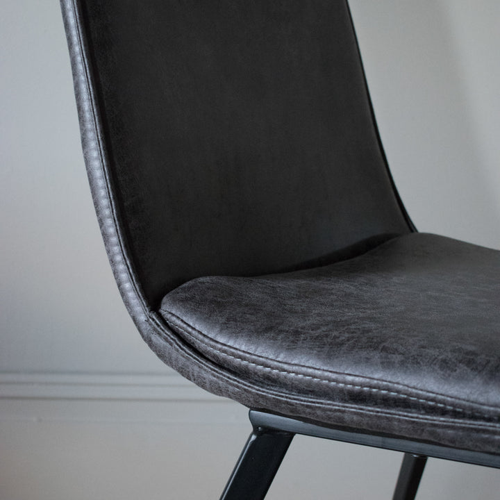 Hatton Dining Chair Grey (Set of Two)