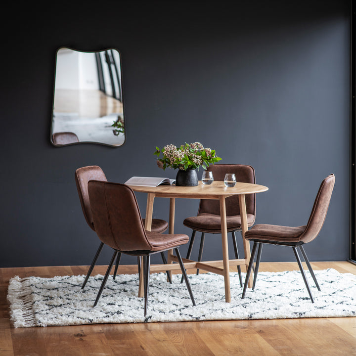 Valencia Round Dining Table - Oak