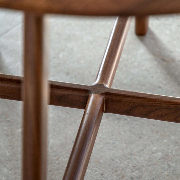 Valencia Round Dining Table - Walnut