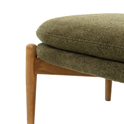 Daria Footstool - Green Boucle
