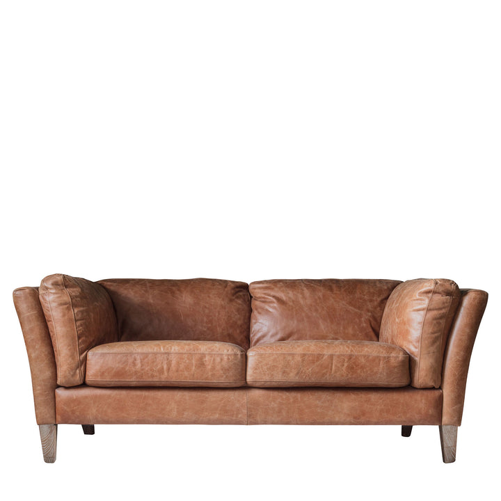 Elliot 2 Seater Sofa - Brown Leather