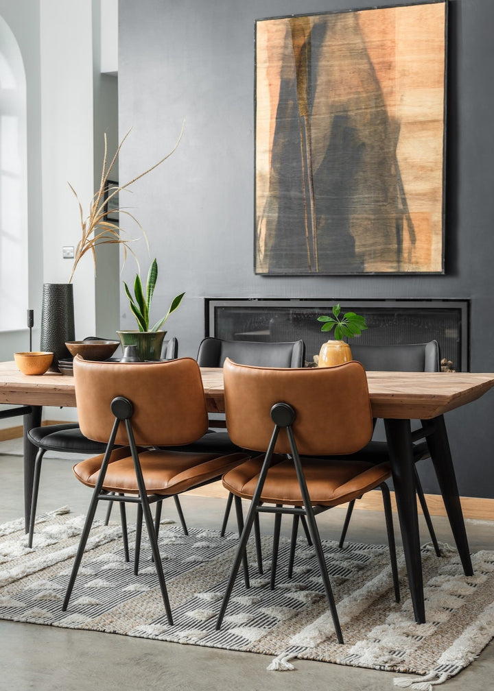 Jake Dining Chairs Cognac (Set of Two) – Homebird Furniture