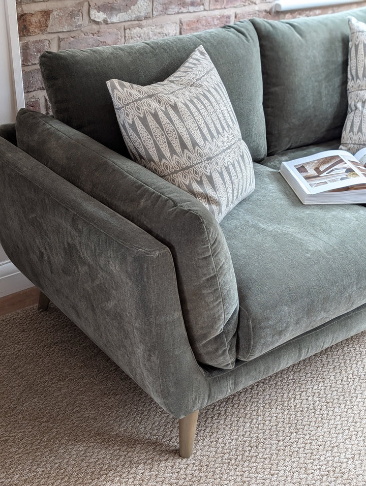 Bella Two Seat Sofa - Forest Green