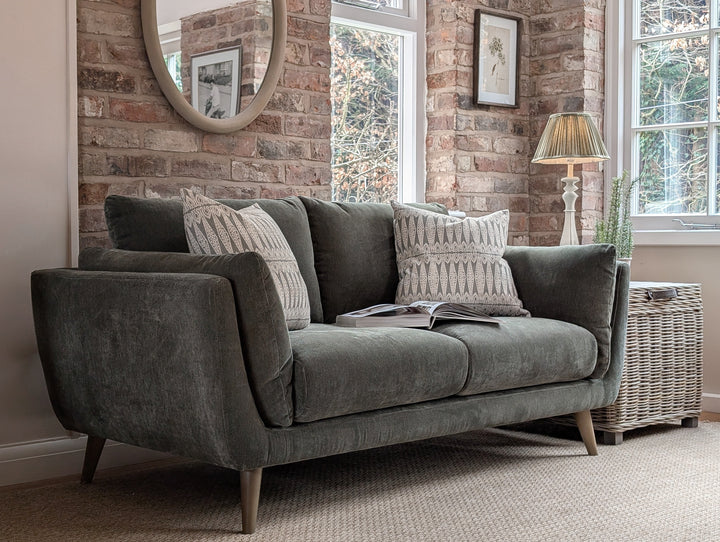 Bella Two Seat Sofa - Forest Green