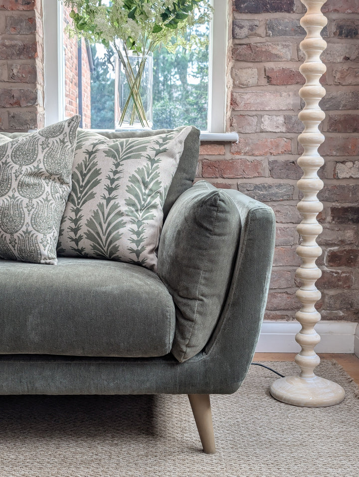 Bella Three Seat Sofa - Forest Green