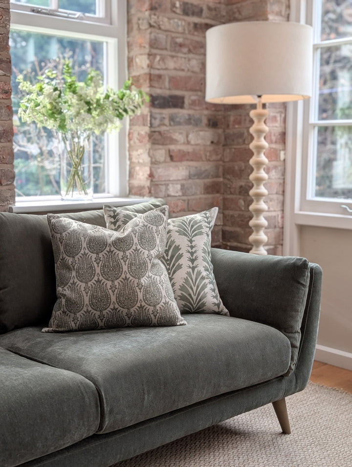 Bella Three Seat Sofa - Forest Green