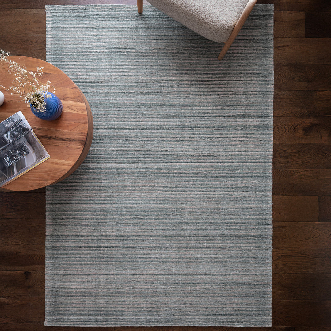 Hazy Stripe Rug - Blue