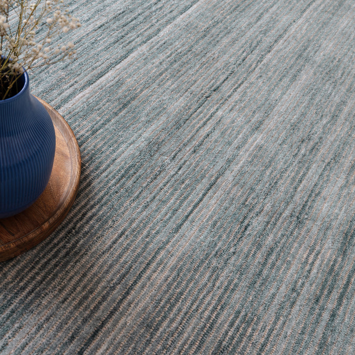 Hazy Stripe Rug - Blue