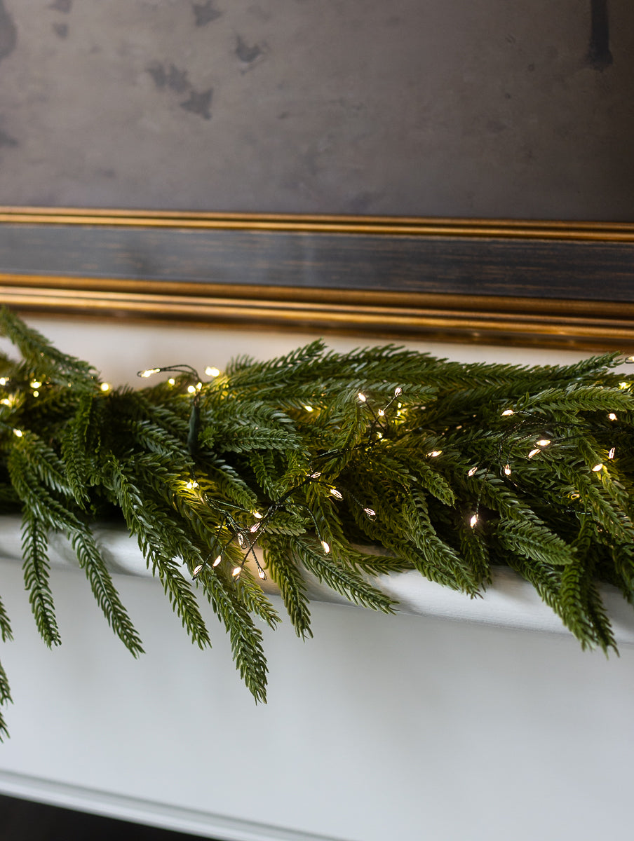 Real Touch Weeping Norfolk Pine Garland (180cm)