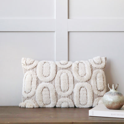 Fosse Tufted Ovals Bolster Cushion