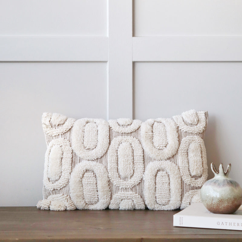 Fosse Tufted Ovals Bolster Cushion
