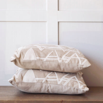 Vannes Geometric Embroidered Cushion