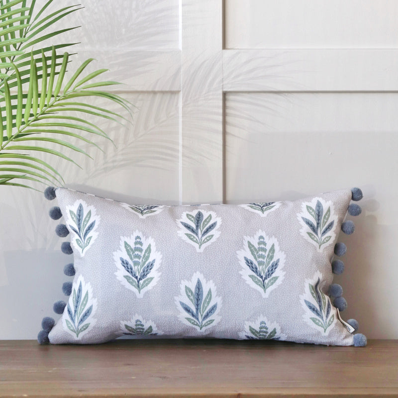 Sessile Leaf Print Bolster Cushion