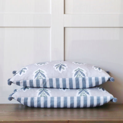 Sessile Leaf Print Bolster Cushion