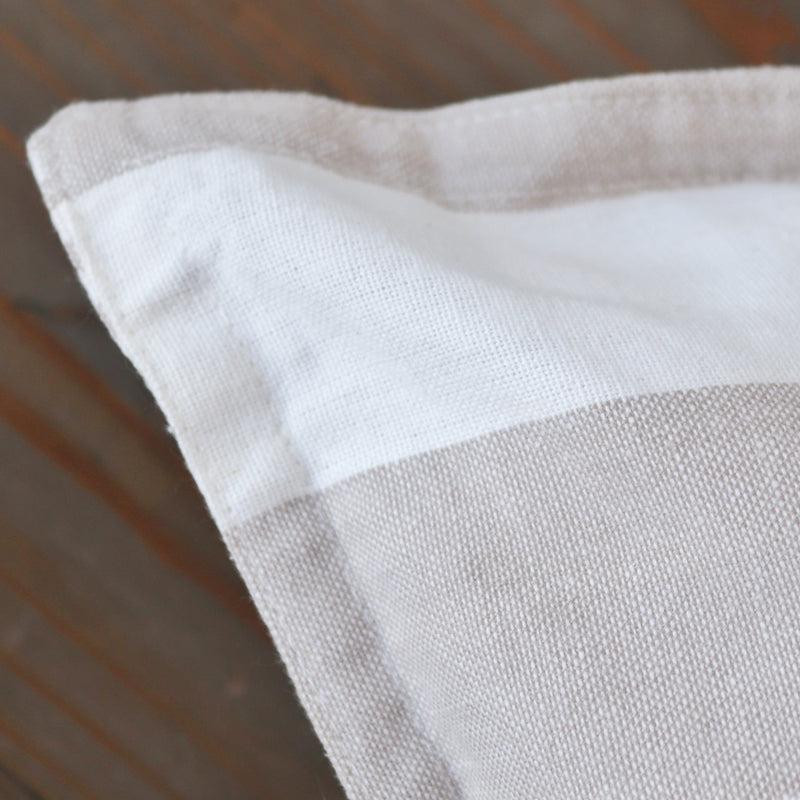 Hayle Cotton Stripe Indoor/Outdoor Cushion - Natural