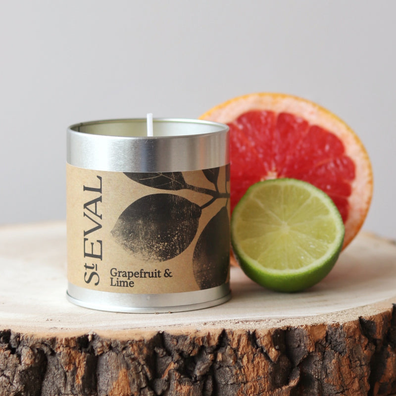 St Eval Tin Candle - Grapefruit & Lime