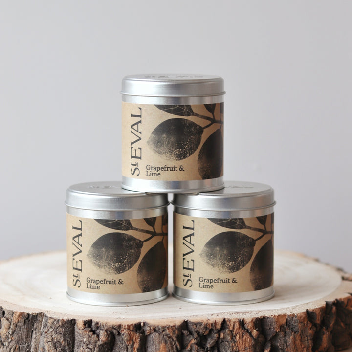 St Eval Tin Candle - Grapefruit &amp; Lime