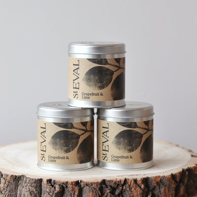 St Eval Tin Candle - Grapefruit & Lime