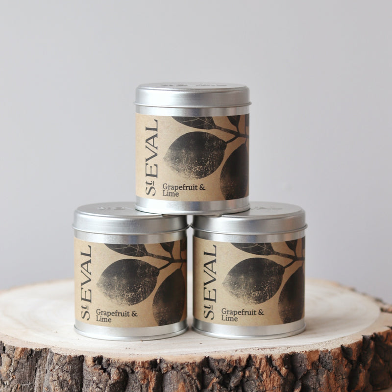 St Eval Tin Candle - Grapefruit & Lime