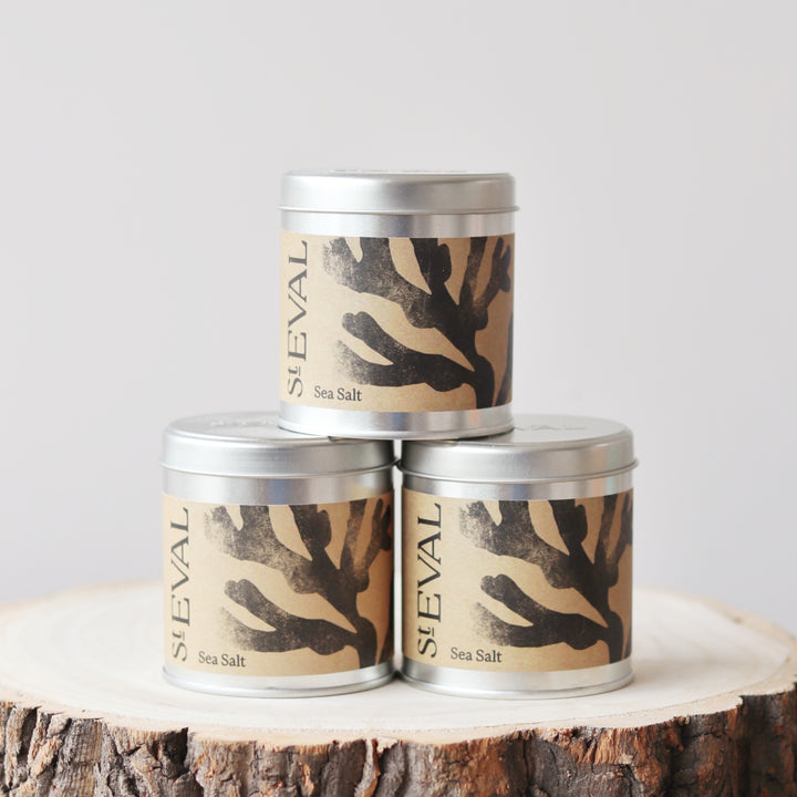 St Eval Tin Candle - Sea Salt