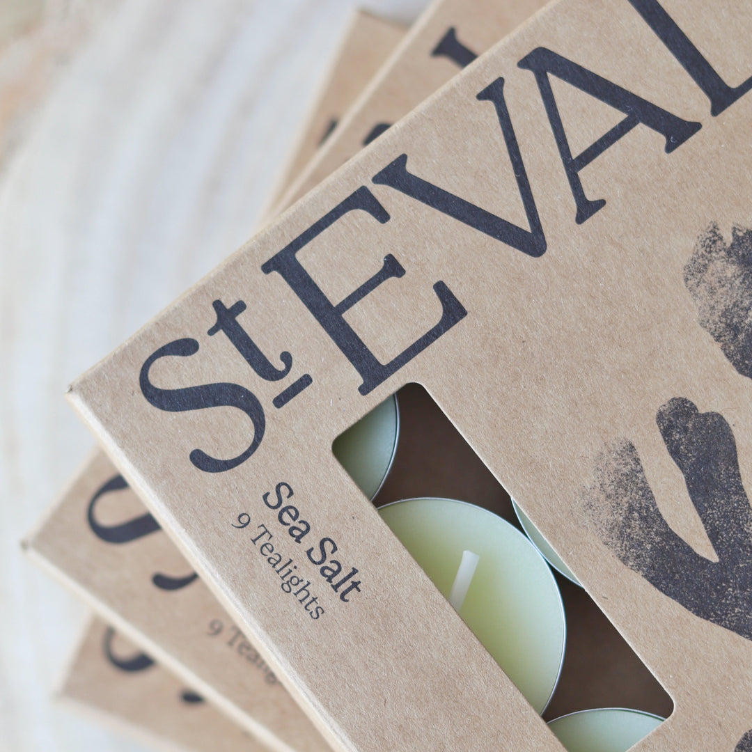 St Eval Boxed Tealights - Sea Salt