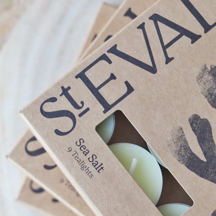 St Eval Boxed Tealights - Sea Salt