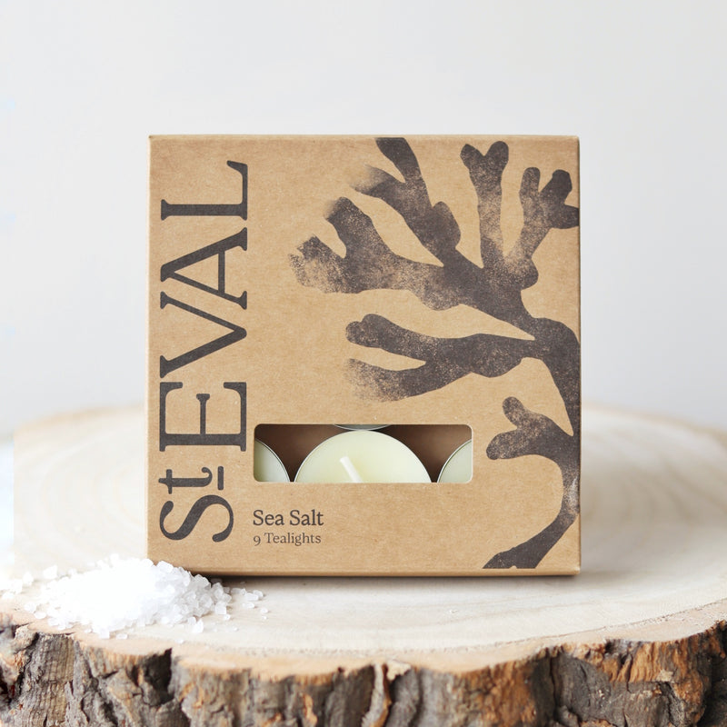 St Eval Boxed Tealights - Sea Salt